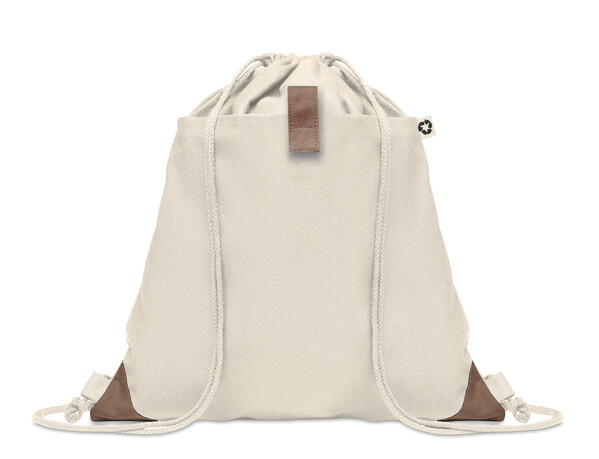 Rucsac cu cordon din bumbac Panda Bag - Bej