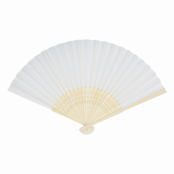 Faltbarer Fächer Bamboo Cool - Weiß