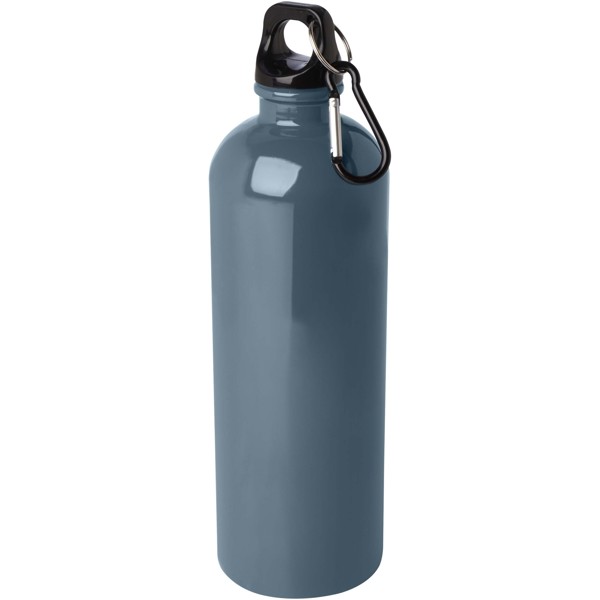 Bouteille d'eau Oregon de 750 ml simple paroi en acier recyclé certifié RCS avec mousqueton - Bleu hale
