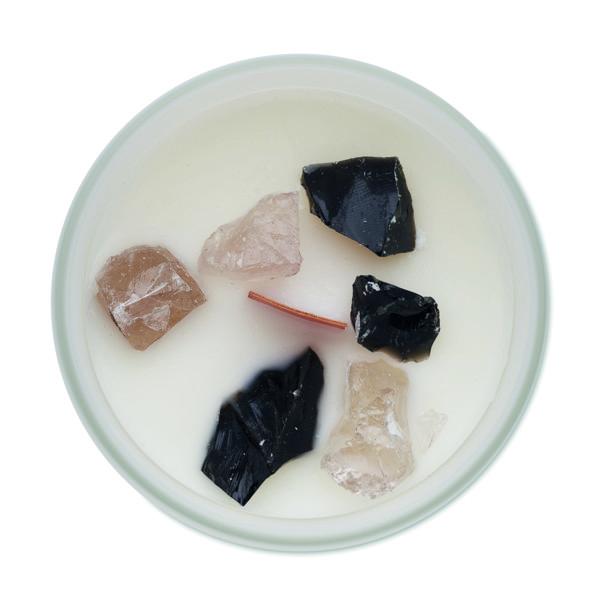 Plant based wax candle 200 gr Kivas - White
