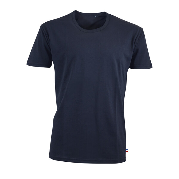Tee-shirt coton bio 160g ACHILLE - bleu marine / XS