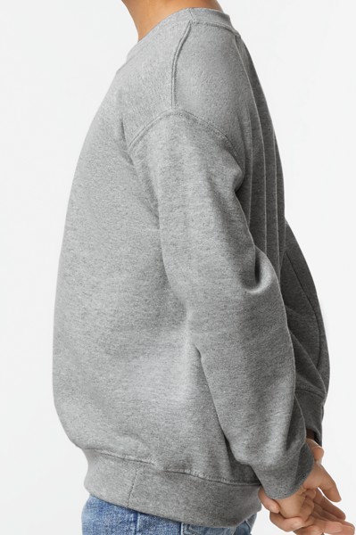 Pulover s okruglim izrezom Heavy Blend™ za mlade - Bijela / XS