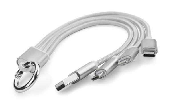 3 in 1 USB cable TAUS - silver