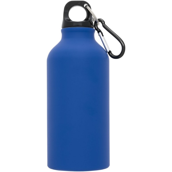 Bouteille sport mat 400ml avec mousqueton Oregon - Bleu