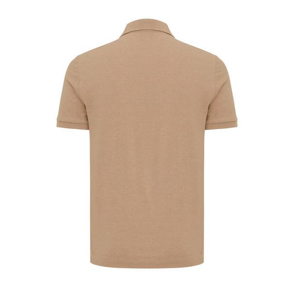 IQONIQ Yosemite recycled cotton pique polo - Heather Brown / 4XL