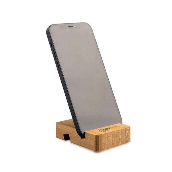 Suporte Em Bambu Para Dispositivos Móveis