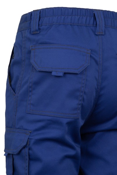 Calças de Trabalho Elásticas com Multi-bolsos - Azul real 
