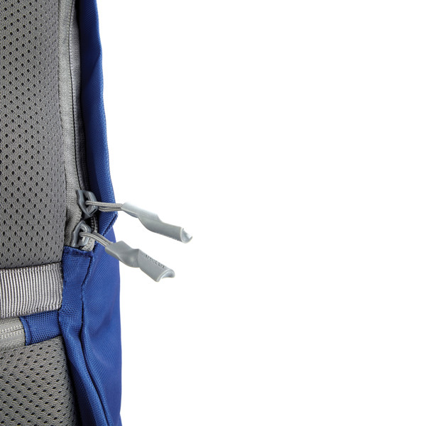 Bobby Soft, anti-theft backpack - Royal Blue / Grey