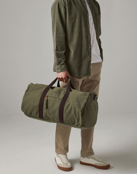 Vintage Canvas Holdall - Vintage Light Grey / ONE SIZE