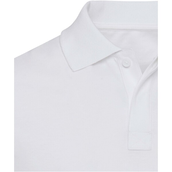 Graphite 180 g/m² unisex OCS organische polo met korte mouwen - Wit / M