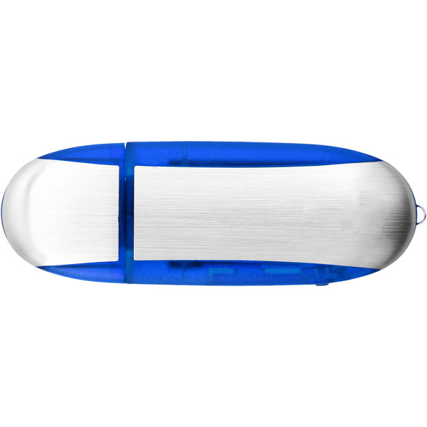 USB stick Oval - Dark Blue / Silver / 32GB