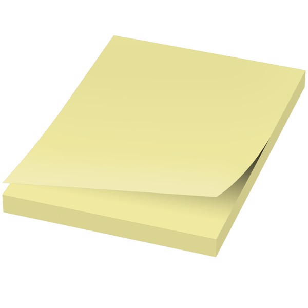 Sticky-Mate® A8 memoblok 50x75mm - Lysegul / 25 pages