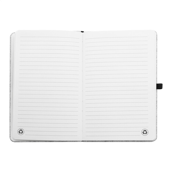 Rpet Felt Notebook Refelt Note A5 - Grey