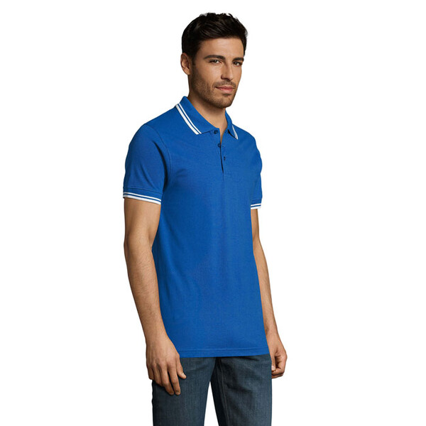 PASADENA pólo homem 200g Pasadena Men - Azul Real / BrancoS