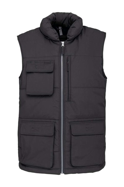 Quilted Bodywarmer - Dark Grey / S