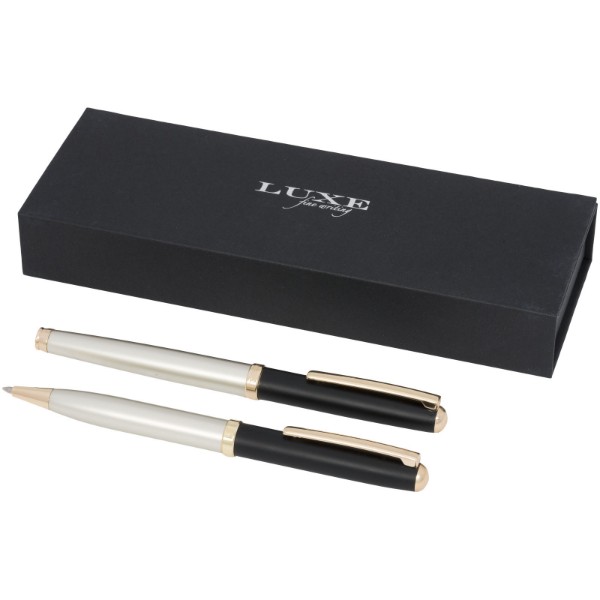 Nonet duo pen gift set - Solid Black / Gold