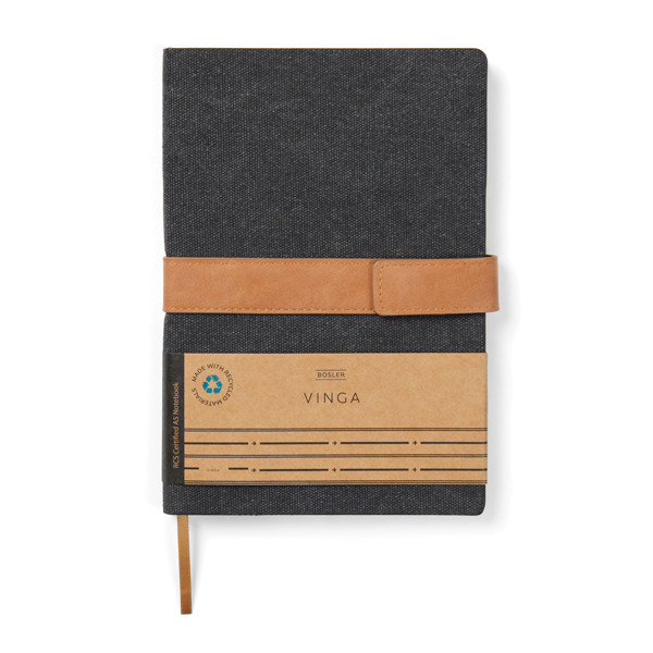 VINGA Bosler RCS recycled paper notebook - Black