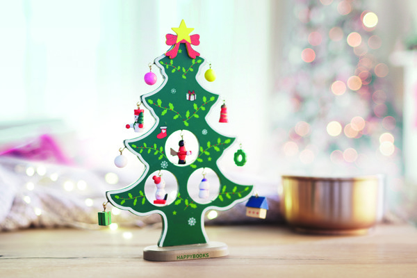Wooden xmas tree decoration Woodtree