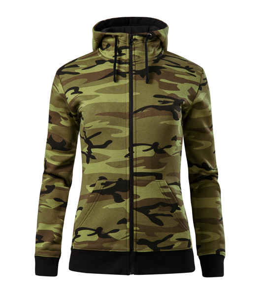 Mikina Dámská Malfini® Camo Zipper - Camouflage Green / L