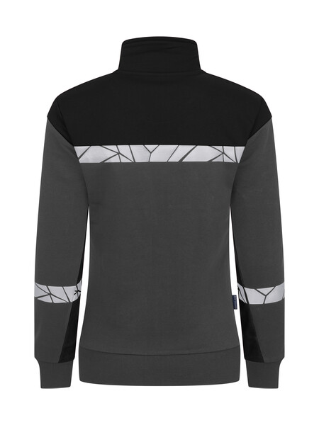 7105 FULL ZIP SWEATSHIRT LADY PGL Grey/Black XXL