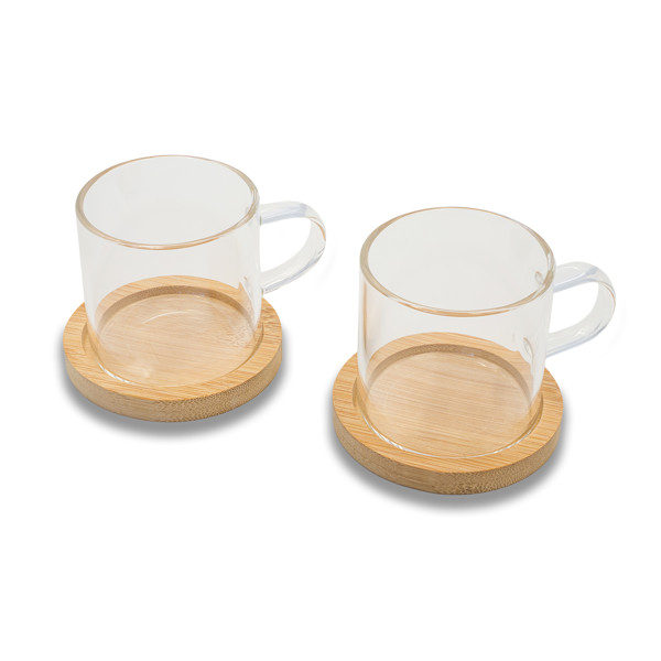 Liberika set of two glass cups