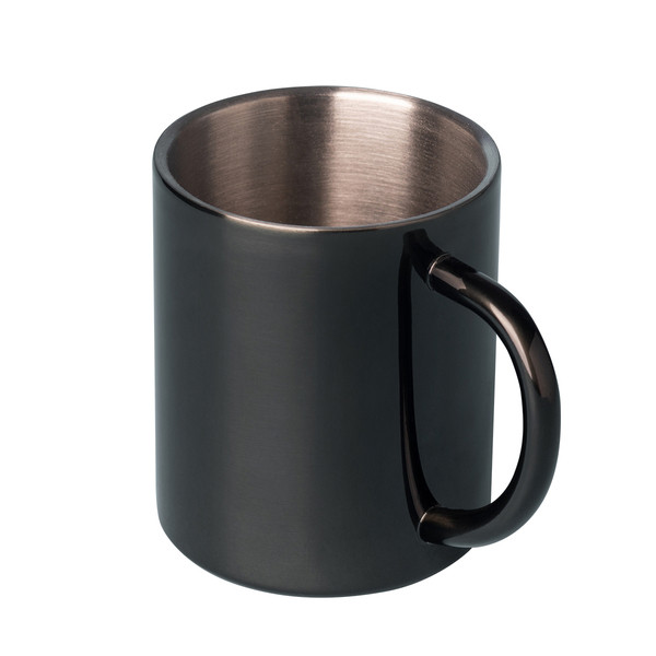 240 ml Stalwart stainless steel mug - Black