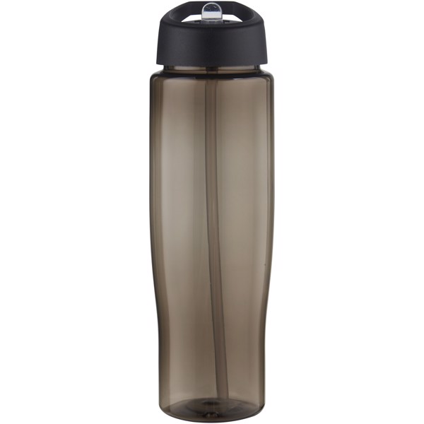 H2O Active® Eco Tempo 700 ml spout lid sport bottle - Black / Charcoal