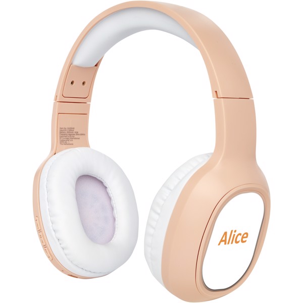 Riff wireless headphones with microphone - Pale Blush Pink