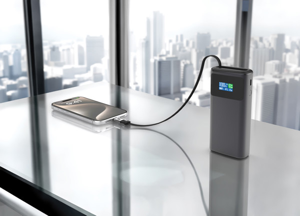 Quantum RCS ultra-fast PD45W 10.000mAh powerbank with screen