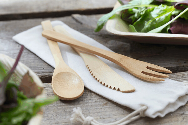 Bamboo Cutlery Set Natural Trip