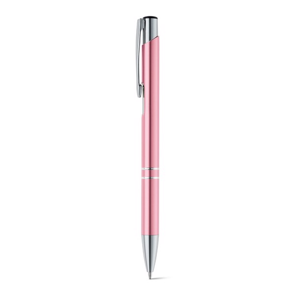 BETA. Stylo en aluminium avec clip - Rose Clair