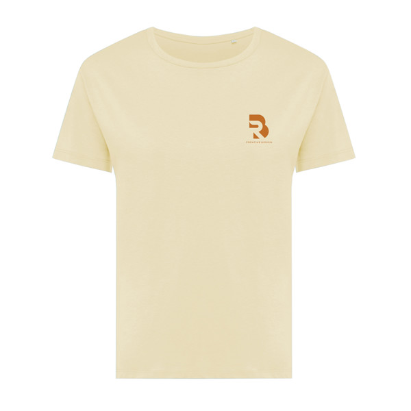 Dámské tričko Iqoniq Yala z recykl. bavlny - Cream Yellow / L