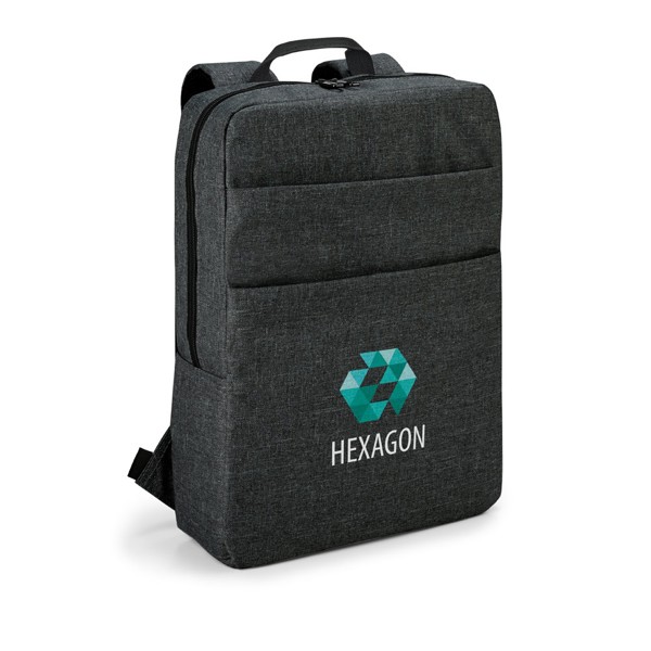GRAPHS BPACK. 15'6" Laptop backpack in 600D - Dark Grey