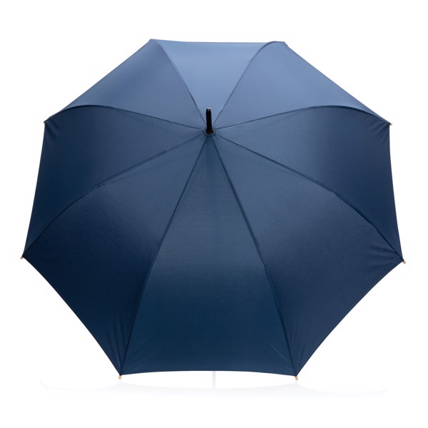 Parapluie 27" en rPET et bambou ouverture auto Impact AWARE™ - Bleu Marine