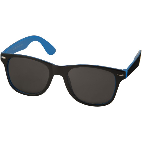 Lunettes de soleil bicolores Sun Ray - Bleu process / Noir