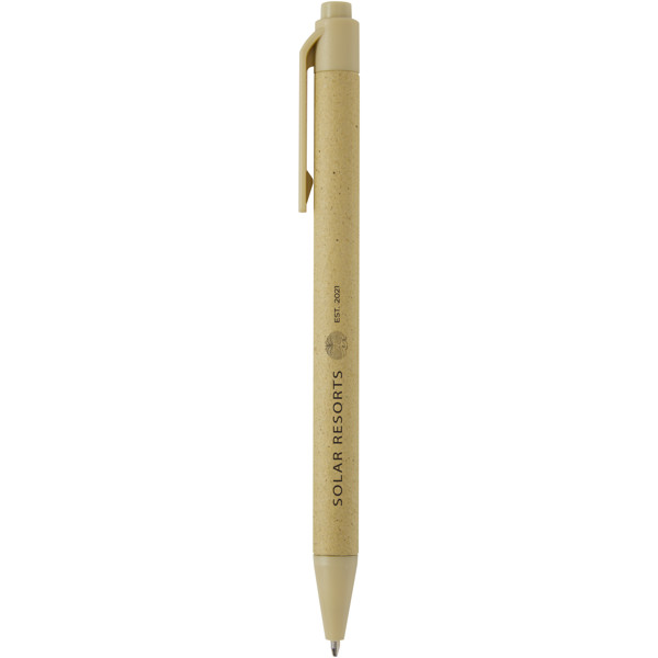 Stylo bille en papier Crush Fabianna (encre noire) - Olive