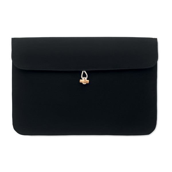 15 inch 220 gr/m² cotton pouch Cotin - Black