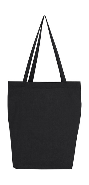 Cotton Bag Lh With Gusset - Black / ONE SIZE