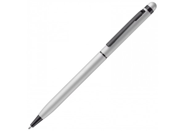 Slim stylus rubberised - Silver