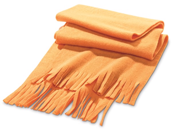 JASON. Fleece scarf (200 g/m²) - Orange