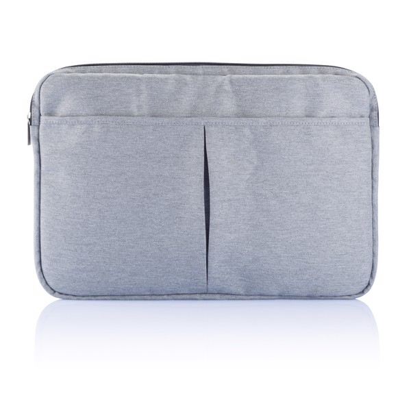 Xd Collection laptop sleeve 15in, 600D polyester - Grey