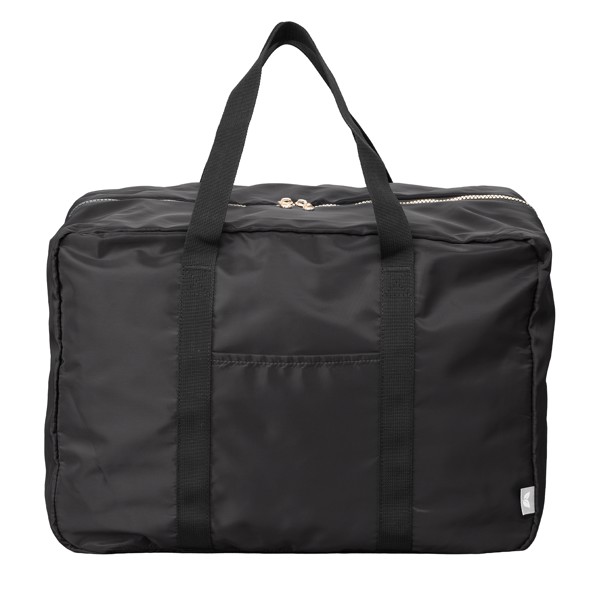 Aurelia Recycled Dual Compartment Travel Duffel - 33L - Black / Silkscreen