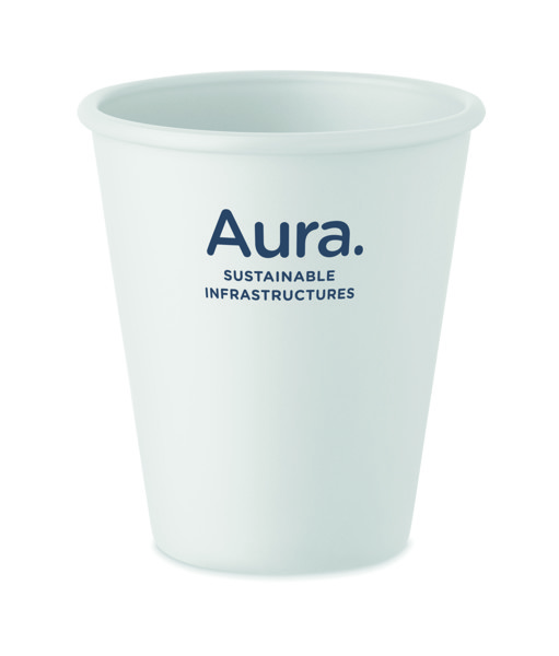 Reusable PLA single wall cup Cupful - White
