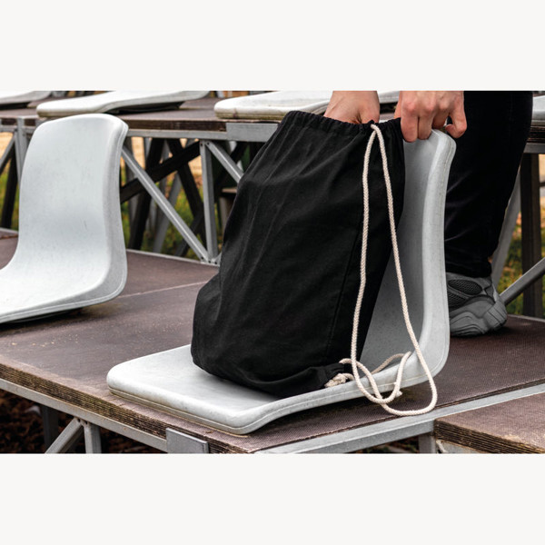 Cotton Gymbag Strandbek - Black