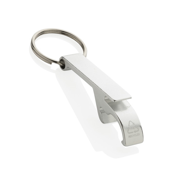 Xd Collection odpirač obesek za ključe, recikliran aluminij - Silver
