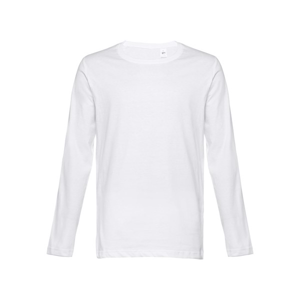 THC BUCHAREST WH. Men's long-sleeved tubular cotton T-shirt - White / M