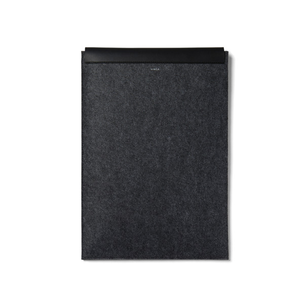 Obal na 17" notebook VINGA Albon z GRS recykl. plsti - Černá