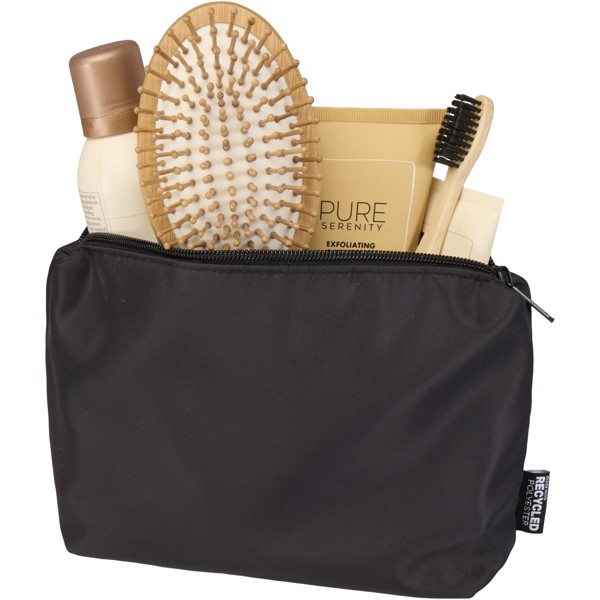 Trip Aware™ Recycelter Reisekulturbeutel 2 L - schwarz