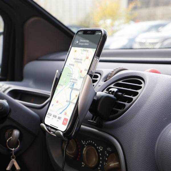 KONTAKUTO - SUPPORT VOITURE AUTOMATIQUE AVEC CHARGE RAPIDE SANS FIL 15W