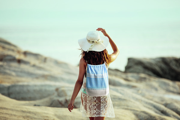 Hammam towel drawstring set - Turquoise